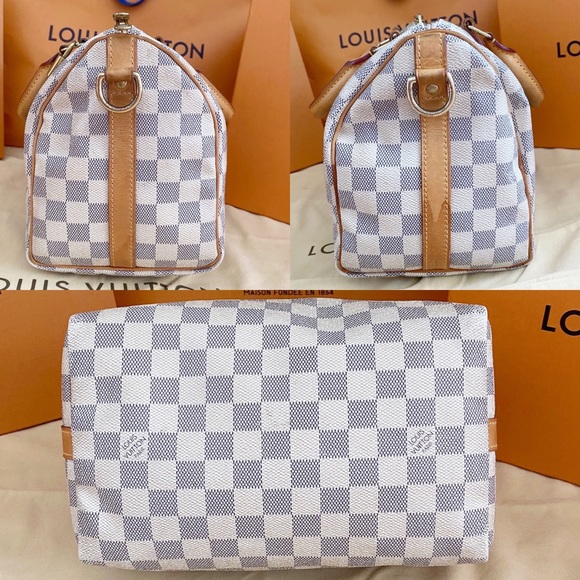 💎✨LIKE NEW✨💎 Speedy Bandouliere 25 Damier Azur - Picture 5 of 15